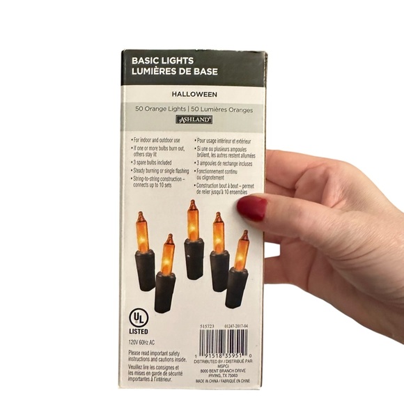 Ashland Purple Halloween Lights 50 Count Indoor Outdoor String Light Set BNIB - Picture 4 of 10